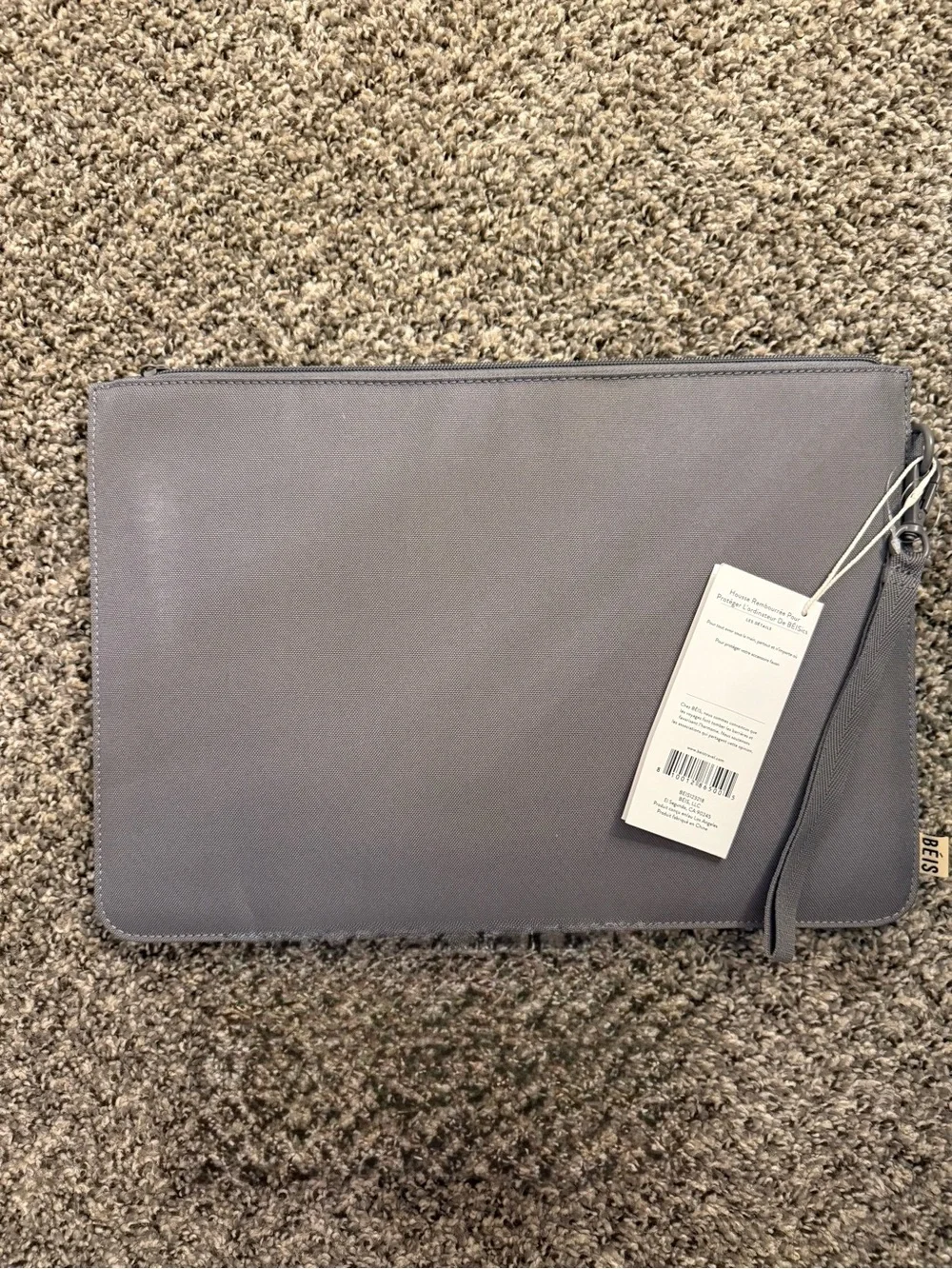 BEISics Padded Laptop Pouch in Grey